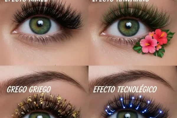 extensiones Efectos Especiales (Rímel, Hawaiano, Griego o Tecnológico)